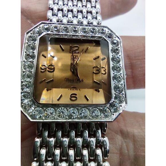 Victoria Wieck Beverly Hills B4055 Amber Crystal Vintage Watch - Picture 2 of 15